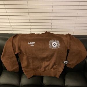 YoungLA 537 Teddy Signature Jacket Fleece Gray Size Large